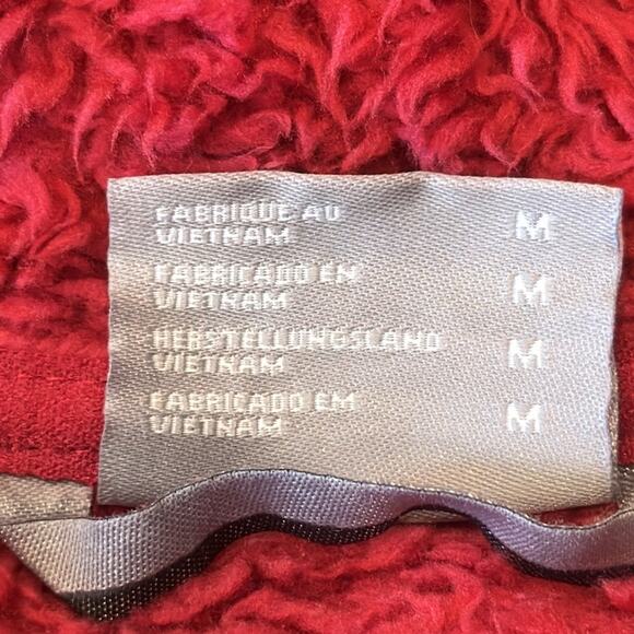 Columbia Women's Polar Yeti Plush Fleece Jacket Cherry Red Size M - Picture 7 of 8
